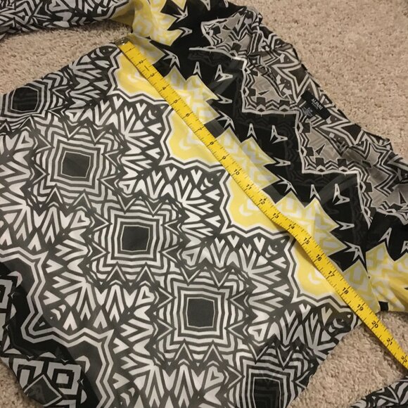 Alfani Modern Retro Trippy Print Bell Sleeve Cover Top & Cami - Picture 13 of 16